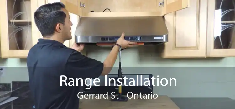 Range Installation Gerrard St - Ontario