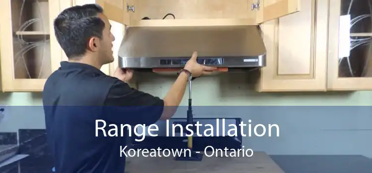 Range Installation Koreatown - Ontario