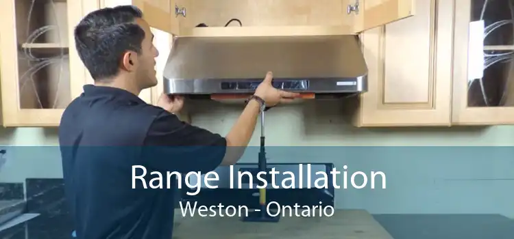 Range Installation Weston - Ontario